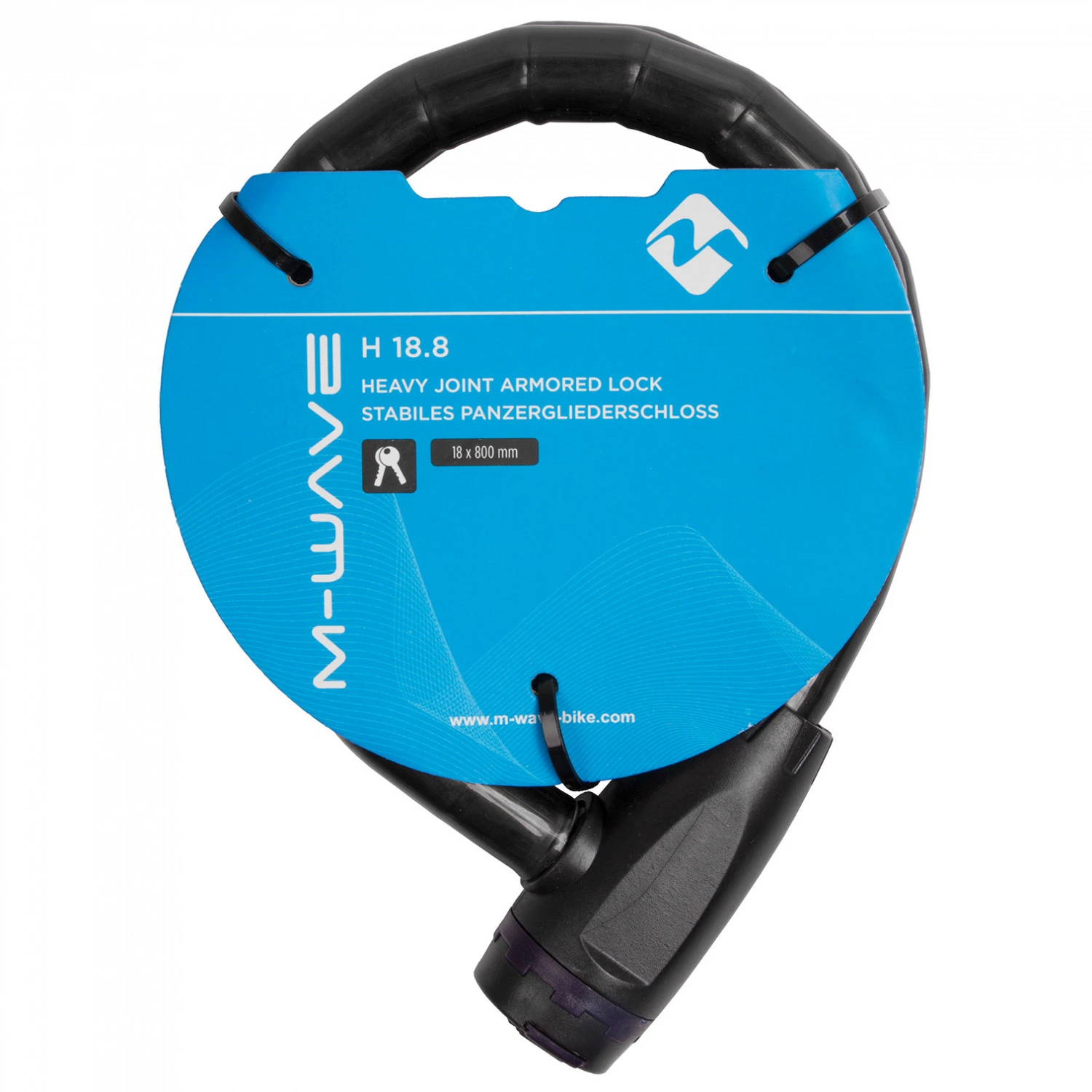 M-Wave Panzergliederschloss H 18.8 - Antivol Vélo 3 M-Wave Panzergliederschloss H 18.8 - Antivol Vélo