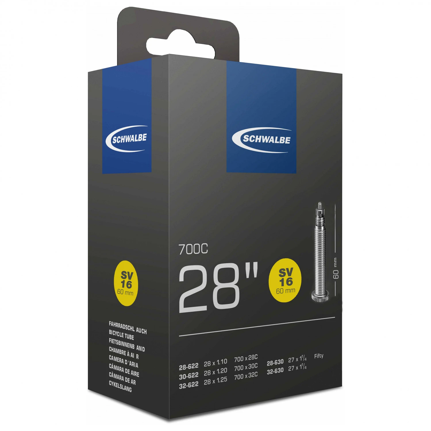 Schwalbe 28'' Schlauch Nr. 16 28/32-622/630 - Chambre à Air Pour Vélo 3 Schwalbe 28'' Schlauch Nr. 16 28/32-622/630 - Chambre à Air Pour Vélo